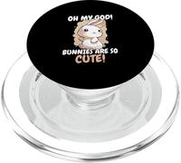 Bunny Rabbit Oh Mon Dieu Les Lapins sont si Mignons PopSockets PopGrip pour MagSafe