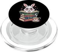 Bunny Read Books Be Kind Stay Weird Funny Library Book Lover PopSockets PopGrip pour MagSafe