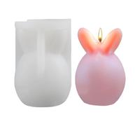 Bunny Resin Mold - Easter Bunny Mold | Moule de moulage en silicone pour lapin | Moule à la main Easter Silicone Candle Casting Mold | Moules en silicone lisses à la main Making Crafts For Candle