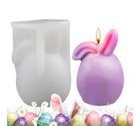 Bunny Resin Mold - Easter Bunny Mold | Moule de moulage en silicone pour lapin | Moule à la main Easter Silicone Candle Casting Mold | Moules en silicone lisses à la main Making Crafts For Candle