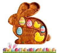 Bunny Serving Plates, Rabbit Cheese Board, Snack Platter with Cute Animal Silhouette, Food Tray with Smooth Edge Finish, Kitchen Tableware, for Birthday Dinner Housewarming Kitchen Home