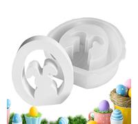 Bunny Silicone Mold - Rabbit Candle For Resin Casting, Easter Egg DIY Craft Tool Durable Flexible Accessory| Crafts Epoxy Molds With Non-stick Design Candle Dessert Fondant Cake