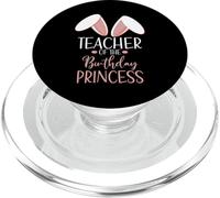 Bunny Teacher of The Birthday Princess Matching Family PopSockets PopGrip pour MagSafe