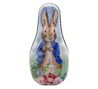 Bunny Tin Box, boîte de bonbons de Pâques en conserve, Organisateur portable de chenilles, Décoration de boîte vintage Happy Pâques Treat pour les bijoux de papeterie pour biscuits