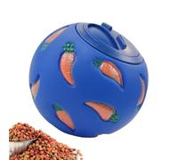 Bunny Toy Treat Ball, Toy Slow Feeder, Food Dispensing Interactive Toy, Boredom Buster Snack Ball, Hedgehog Treat Ball, Easy to Use, Portable for Hamsters Fun Stimulating