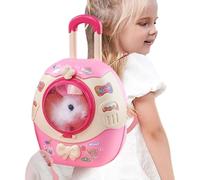 Bunny Toys for Girls, valise Walk Bunny jouet, lapin en peluche de Pâques avec sac à dos, animaux en peluche lapin, robot de lapin interactif avec des sons, jouet d'amorçage réaliste pour les enfant