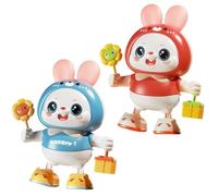 Bunny Toys Pour - 48 Chansons Dansantes Électriques Pour Animaux De | Lapin Interactifs Pour Formation De Levage De Tête, Garçons Et Filles, Bibliothèque De Chevet Pour Chambre À Coucher
