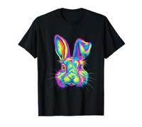 Bunny Trippy Vaporwave Easter Techno Rave EDM Music Party T-Shirt