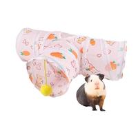 Bunny Tunnel, Engaging Small Pet Exercise Tubes, Foldable Interactive Play Toy, Fun with Play Ball for Rabbits, Ferrets, Hamsters, Chinchillas, and Hedgehogs