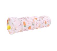 Bunny Tunnel, Foldable Small Pet Play Tube, Interactive Exercise Tunnel, 46x16cm with Hanging Ball, Resting, Rabbits and Small Animals Multiple Options