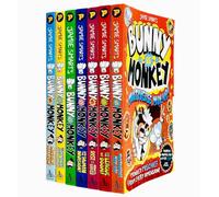 Bunny vs Monkey 7 Books Collection Set By Jamie Smart (Bunny vs Monkey, Supersonic Aye-aye, The Human Invasion, Rise of the Maniacal Badger, the League of Doom!, Multiverse Mix-up & Machine Mayhem)