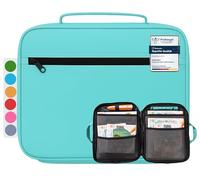 bunnyboo TipToi Sac de Rangement pour 8 Livres,Kit de démarrage TipToi avec Insert pour Stylo Tiptoi,Pochette pour Stylo TipToi,Inclus dans Chaque kit de démarrage TipToi (Turquoise)