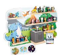 bunnyboo Toniebox Étagère magnétique, pour jusqu'à 45 tonies, vainqueur du test 2024, magnétique, pour Toniebox et figurines, qualité contrôlée, pour garçons et filles (dinosaure)