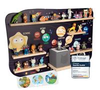 bunnyboo Toniebox Étagère pour Toniebox et figurines - Assez d'espace pour jusqu'à 45 figurines Tonie et qualité contrôlée - Étagère Tonie magnétique - Pour garçon et fille (astronaute)