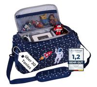 bunnyboo Toniebox Sac pour 30 figurines auditives - Rangement idéal Tonie - Sac Tonie XXL - Assez d'espace pour Toniebox, figurines auditives, câbles de charge et écouteurs - Avec ceinture d'épaule