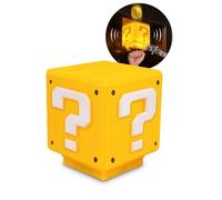 BunnyCare Veilleuse Super Brothers Problem Block - Lampe interactive avec son classique de pièces de monnaie | Cadeaux pour joueurs et décorations de chambre d'enfants