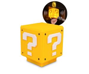 BunnyCare Veilleuse Super Brothers Problem Block - Lampe interactive avec son classique de pièces de monnaie | Cadeaux pour joueurs et décorations de chambre d'enfants