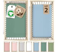 Bunnyjik - Drap Housse Cododo 50x83 | Coton Bio CERTIFIÉ GOTS | Drap Housse 50x90 / 50x80 / 51x85 | Housse Cododo, Lit Bébé, Berceau Cododo, Next2Me - Ultra Doux (190 GSM)