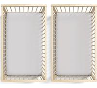 Bunnyjik - Drap Housse Couffin 28x74 / 30x70 Cm pour Matelas Ovale - Coton Biologique CERTIFIÉ GOTS - Épais (190 GSM) Et Ultra Doux - Drap Housse 100 % Coton Bio pour Panier Moses