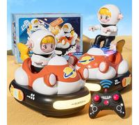 BunnyJOY Voiture Télécommandée Enfant avec Lumière et Musique, 2.4GHz Radiocommandée rc Car Toy Jouet Enfant 4 5 6 7 8 Ans Garcon Fille Cadeau, Orange