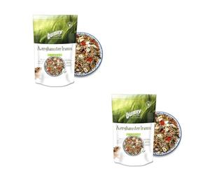 bunnyNature Traum Expert Lot de 2 paquets de 500 g d'aliments complets pour hamsters nains Contient des petites graines et des vers de farine, sans extrusion ni granulés, sans fruits