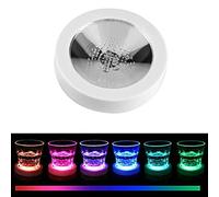 BUNRUN Sous-Verres LED avec USB Rechargeable, Sous-Verres Lumineux avec Capteur de Gravité pour Bar, Fête, Club