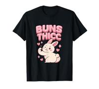 Buns Thicc Kawaii Anime Bunny 3D Bubble Pink T-Shirt