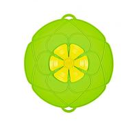 Bunte Kochblume Couvercle Anti-débordement en Vert, Taille Moyenne Ø 29 cm