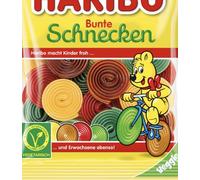 Bunte Schnecken Gummies Bonbons Roulés Colorés au Goût Fruité, Compatible avec Haribo, 160g