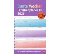 Bunte Wochen Familienplaner Xl 2026