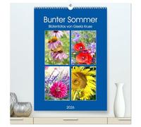 Bunter Sommer (hochwertiger Premium Wandkalender 2026 DIN A2 hoch), Kunstdruck in Hochglanz: Alle Farben des Sommers bezaubernd ins Bild gesetzt