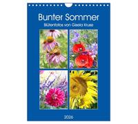 Bunter Sommer (Wandkalender 2026 DIN A4 hoch), CALVENDO Monatskalender: Alle Farben des Sommers bezaubernd ins Bild gesetzt