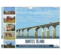 BUNTES ÖLAND (Wandkalender 2026 DIN A4 quer), CALVENDO Monatskalender