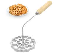 Bunuelos Moule en aluminium Bunuelos pour fabrication de biscuits avec rosace amovible - Outil Cookie Bunuelos - Outil pour cuisson de cuisine - 12,2 x 1,2 cm