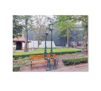 Bunzlau - Bolesławiec: Lampes de Rue romantiques sur Le Banc du Parc，Puzzle pour Adultes 1000 Pièces en Papier Puzzles Jeu Cadeau Accueil Décoratif Mots Croisés（38x26cm）-Z14