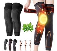 Buobiy Radiofrequency Herbal Thermal Knee Support,Mugwort Tourmaline Acupressure Self-Heating Shaping Knee Pads - Athletic Knee Brace,Self-Heating Knee Pads for Men and Women (XXL)