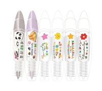 Buogint Te Animals Stylo décoratif de type presse 2023 nouveau bricolage dentelle décoration ruban stylo bricolage ruban de correction décoratif type presse stylo ruban pour adultes enfants