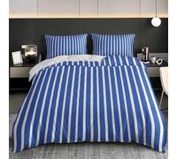 Buohwiwe Housse de Couette 240x280 Bande Parure de lit Marine Imprimé 3D Adulte Réversible Set de Housse Couette 2 Personnes Microfibre Doux avec Taies d'oreiller a.3954