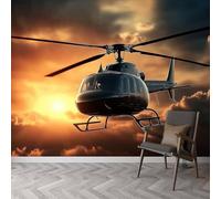 Buohwiwe Papier Peint Panoramique Avion Mural 450x315 cm 3D Papier Peint Intisse Avion Militaire Fresque Murale Chambre Coucher Salon Décoration Photo Poster Geant Murale q.9281