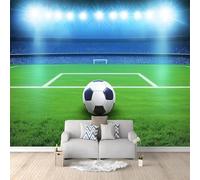 Buohwiwe Papier Peint Panoramique But de Football Mural 200x140 cm 3D Papier Peint Intisse Sports de Balle Fresque Murale Chambre Coucher Salon Décoration Photo Poster Geant Murale w.3344