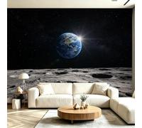 Buohwiwe Papier Peint Panoramique Ciel Étoilé Mural 250x175 cm | 3D Papier Peint Intisse Terre Céleste Fresque Murale Chambre Coucher Salon Décoration Photo Poster Geant Murale