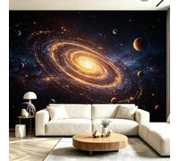 Buohwiwe Papier Peint Panoramique Ciel Étoilé Mural 300x210 cm | 3D Papier Peint Intisse Univers Céleste Fresque Murale Chambre Coucher Salon Décoration Photo Poster Geant Murale