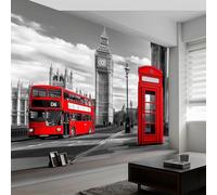 Buohwiwe Papier Peint Panoramique Londres Mural 300x210 cm 3D Papier Peint Intisse Ville de Londres Fresque Murale Chambre Coucher Salon Décoration Photo Poster Geant Murale w.2617