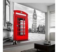 Buohwiwe Papier Peint Panoramique Londres Mural 430x300 cm 3D Papier Peint Intisse Ville de Londres Fresque Murale Chambre Coucher Salon Décoration Photo Poster Geant Murale w.3034