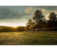 Buohwiwe Papier Peint Panoramique Paysage Naturel Mural 150x105 cm 3D Papier Peint Intisse Coucher de Soleil Fresque Murale Chambre Coucher Salon Décoration Photo Poster Geant Murale q.8013