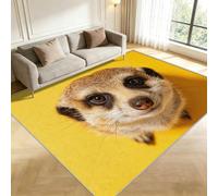 Buohwiwe Tapis Entree Interieur Suricate 60x90cm Petit Tapis Animaux Mignons Antidérapant Lavable Doux Poils Courts Decoration 3D Suricate Paillasson pour Chambre, Entrée, Porte et Couloir a/1495