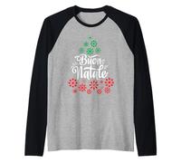 BUON Natale Arbre de Noël Italien Joyeux Noël Italie Manche Raglan
