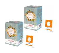Buonefredde | Thé noir à l'orange infusé à froid 2 x 20 sachets | Thé glacé aux notes d'agrumes Rafraîchissant et désaltérant | Infusion instantanée sans sucre | Infusion naturelle pour l'été