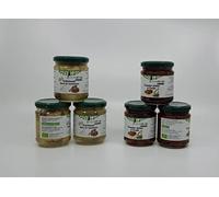 buononaturale Boîte aux artichauts et tomates BIO 1,11g - pack mixte de 3pcs Tomates séchées à l’huile BIO (3x170g) et 3pcs Artichauts dans le saumure BIO (3x200g)