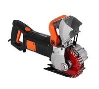 BuoQua Fraise Murale Fraise Murale 5000 tr/min Machine de Chaser Murale 4800 Watts Machine de découpe grossière 42 mm pour Brique Granit Marbre Béton Fraise Groover avec 5 x lames de scie